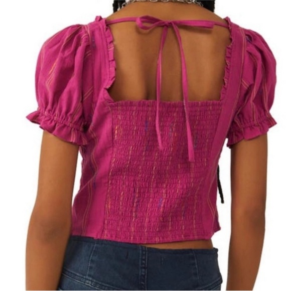 Free People Serotonin Top Raspberry small - Picture 3 of 6